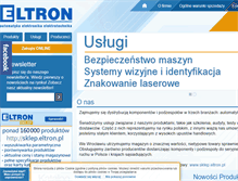 Tablet Screenshot of eltron.pl