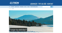 Desktop Screenshot of eltron.no