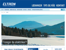 Tablet Screenshot of eltron.no
